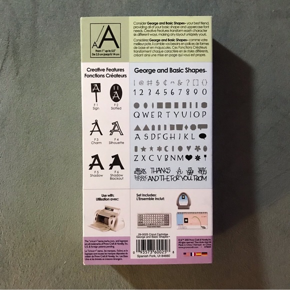 Cricut GEORGE and BASIC SHAPES font - Picture 2 of 13